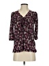 H&M 100% Polyester Purple 3/4 Sleeve Blouse Size S - photo 1