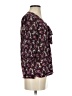 H&M 100% Polyester Purple 3/4 Sleeve Blouse Size S - photo 4