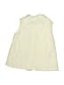 Losan Ivory Sleeveless Button-Down Shirt Size 4 - photo 2