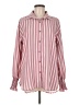 Assorted Brands Stripes Pink Long Sleeve Blouse Size M - photo 1