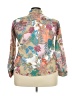 Unbranded Floral Green Long Sleeve Blouse Size XXL - photo 2