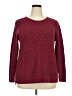 Jeanne Pierre Chevron-herringbone Burgundy Pullover Sweater Size XXL - photo 1