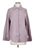 Shein 100% Polyester Houndstooth Purple Long Sleeve Blouse Size 2 - photo 1