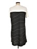 Shein 100% Polyester Stripes Gray Casual Dress Size 12 - photo 2
