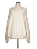 Free People Solid Ivory Pullover Sweater Size L - photo 1