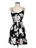 Soprano Floral Black Casual Dress Size XS - photo 1