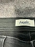 Angels Solid Black Denim Shorts Size 14 - photo 3