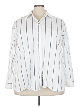 Lane Bryant 3/4 Sleeve Button Down Shirt