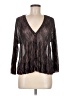 Nine West 100% Rayon Black 3/4 Sleeve Blouse Size M - photo 1