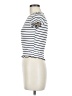 Popular 21 Stripes Ivory Short Sleeve Turtleneck Size M - photo 5