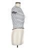 Popular 21 Stripes Ivory Short Sleeve Turtleneck Size M - photo 4