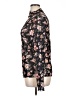 Unbranded Floral Black Long Sleeve Blouse Size XL - photo 5