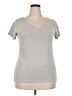Derek Heart Gray Short Sleeve Top Size 2X - photo 1