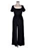 Unbranded 100% Polyester Solid Black Jumpsuit Size 1X - photo 1