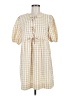 Shein Checkered-gingham Ivory Casual Dress Size 6 - photo 1