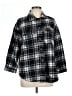 Fashion Nova Plaid Black Fleece Size L - photo 1