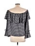Inner Beauty Black 3/4 Sleeve Blouse Size L - photo 2