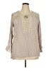 Alyx Tan Long Sleeve Blouse Size 2X - photo 1