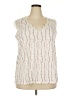 Unbranded Ivory Sleeveless Blouse Size 2X - photo 1