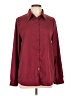 She Burgundy Long Sleeve Blouse Size L - photo 1