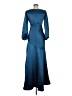 Lovely 100% Polyester Blue Cocktail Dress Size 0R - photo 2