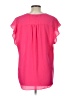 Cynthia Steffe 100% Polyester Pink Short Sleeve Blouse Size L - photo 2