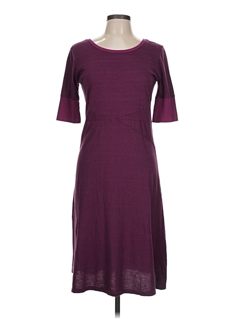 Pre-owned Prana Casual Dress In Burgundy