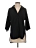 W by Worth 100% Polyester Black 3/4 Sleeve Blouse Size 4 - photo 1