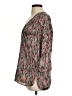 W by Worth 100% Polyester Print Gray 3/4 Sleeve Blouse Size S - photo 5