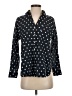 J.Jill 100% Cotton Polka Dots Black 3/4 Sleeve Button-Down Shirt Size XS - photo 1