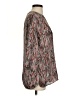 W by Worth 100% Polyester Print Gray 3/4 Sleeve Blouse Size S - photo 4