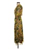 MNG 100% Polyester Tropical Yellow Cocktail Dress Size 2 - photo 5