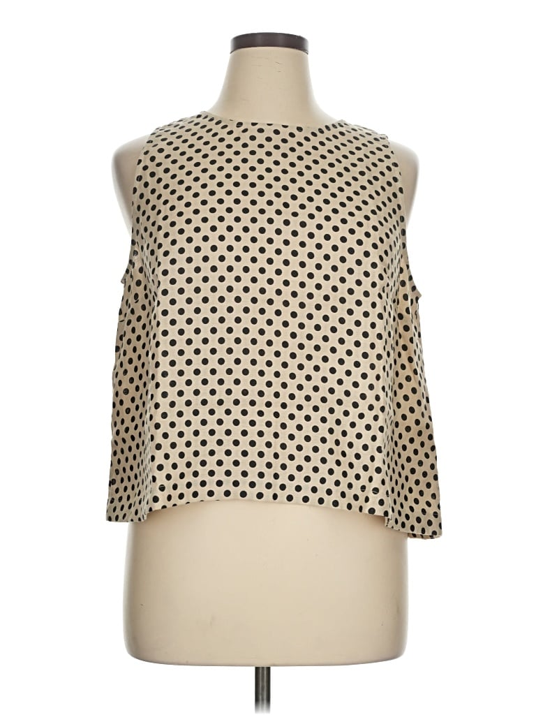 Pre-owned Jcrew Sleeveless Blouse In Gold