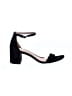 A New Day 100% Leather Black Sandals Size 9 1/2 - photo 1