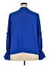 ELOQUII 100% Polyester Blue 3/4 Sleeve Blouse Size 18 - photo 2