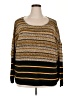 Anthology Stripes Gold Pullover Sweater Size 20 - 22 - photo 1