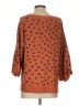 Umgee 100% Acrylic Polka Dots Orange Pink Pullover Sweater Size S - photo 2