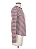 Evereve Stripes Burgundy Long Sleeve Top Size XS - photo 4