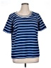 Charming Charlie 100% Polyester Blue Short Sleeve Top Size XL - photo 1