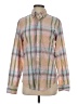 J.Crew 100% Cotton Plaid Tan Long Sleeve Button-Down Shirt Size S - photo 1
