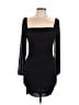 Unbranded Solid Black Cocktail Dress Size L - photo 1