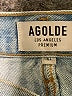 AGOLDE 100% Cotton Blue Denim Skirt Size 24 waist - photo 4