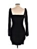 Unbranded Solid Black Cocktail Dress Size L - photo 2