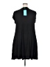 Popyoung Solid Black Casual Dress Size 2X - photo 2