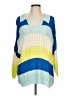 Vine & Love Color Block Blue Pullover Sweater Size L - photo 1
