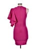 Bebe Solid Pink Cocktail Dress Size L - photo 2