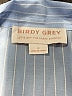 Birdy Grey Stripes Blue Long Sleeve Blouse Size M - photo 7