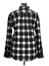 Assorted Brands 100% Polyester Plaid Gray Long Sleeve Blouse Size XL - photo 2