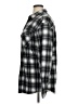 Assorted Brands 100% Polyester Plaid Gray Long Sleeve Blouse Size XL - photo 5