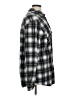Assorted Brands 100% Polyester Plaid Gray Long Sleeve Blouse Size XL - photo 4